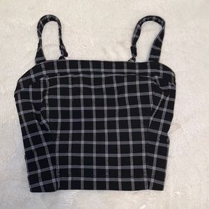 Mini Black and White Crop Top